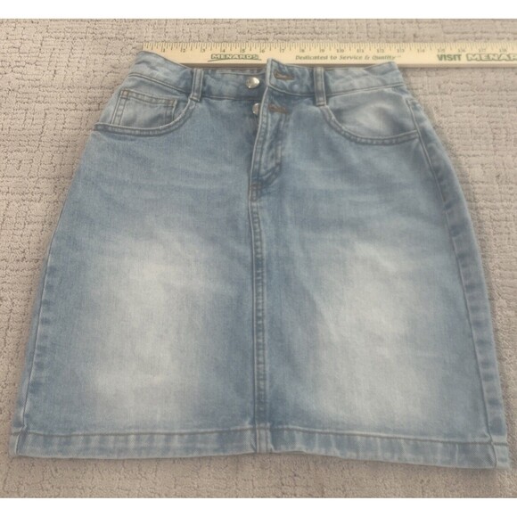 Reserved Brand Denim Women’s Distressed Skirt Size US Small (4) - Picture 3 of 12